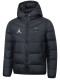 25/26 PSG Jordan White Logo Black Hooded Cotton Coat 连帽棉衣