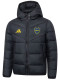 25/26 Boca Juniors Black Hooded Cotton Coat 连帽棉衣
