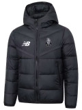 25/26 Porto Black Hooded Cotton Coat 连帽棉衣