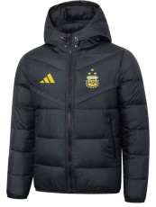25/26 Argentina Black Hooded Cotton Coat 连帽棉衣