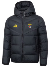 25/26 Benfica Black Hooded Cotton Coat 连帽棉衣
