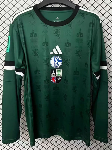 25/26 Schalke 04 150th Anniversary Edition Long Sleeve Fans Soccer Jersey