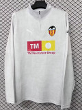 25/26 Valencia White Half Pull Tracksuit Tops (半拉链)
