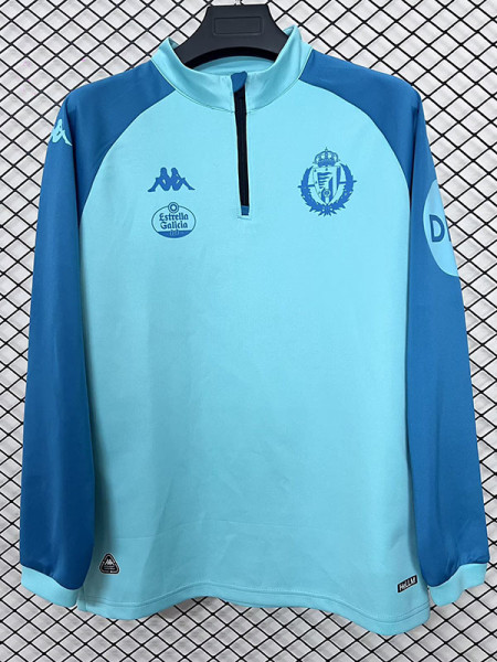 25/26 Valladolid Sky Blue Half Pull Tracksuit (半拉链)
