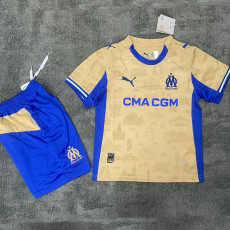 25/26 Marseille fourth Kids Soccer Jersey