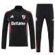 25/26 River Plate Black Half Pull Tracksuit (半拉链)