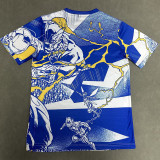 25/26 RMA Marvel Joint Special Edition Blue Fans Soccer Jersey