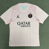 25/26 PSG Stripe Special Edition Pink Fans Soccer Jersey