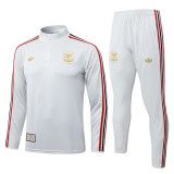 25/26 Flamengo White Half Pull Tracksuit #B25129 (半拉链)