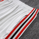 25/26 Flamengo White Half Pull Tracksuit #B25129 (半拉链)