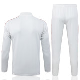 25/26 Flamengo White Half Pull Tracksuit #B25129 (半拉链)