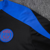 25/26 PSG Black Kids Inkjet Half Pull Tracksuit#E25193 (半拉链)