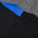 25/26 PSG Black Kids Inkjet Half Pull Tracksuit#E25193 (半拉链)