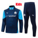 25/26 Marseille Royal Blue Kids Half Pull Tracksuit#B25127  (半拉链)