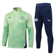 25/26 Man City Light Green Half Pull Tracksuit#B25139(半拉链)