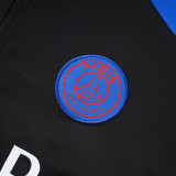 25/26 PSG Black Kids Inkjet Half Pull Tracksuit#E25193 (半拉链)