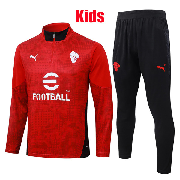 25/26 ACM Red inkjet Kids Half Pull Tracksuit #E25205 (半拉链)
