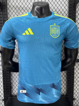 26/27 Spain Ｇoalkeeper Blue Player Version Soccer Jersey