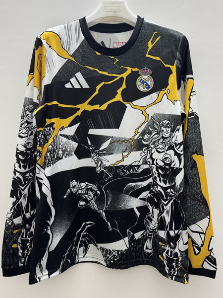 25/26 RMA Avengers Joint Edition  Long Sleeve Fans Soccer Jersey