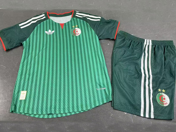 2026 Algeria Away Player Version Kids Soccer Jersey童装