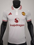 26/27 Man Utd White Player Version Polo Shirts