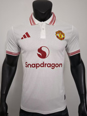 26/27 Man Utd White Player Version Polo Shirts
