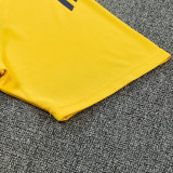 25/26 Boca Juniors Yellow polo shirts pants suit