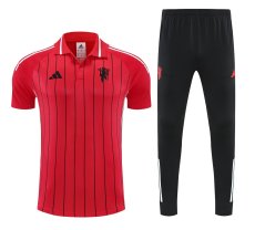 25/26 Man Utd Red polo shirts pants suit