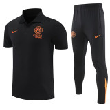 25/26 INT Black polo shirts pants suit