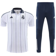 25/26 RMA White Stripe polo shirts pants suit