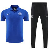 25/26 CHE Blue polo shirts pants suit