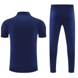 25/26 Marseille Royal Blue polo shirts pants suit