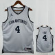 25/26 Sa Spurs FOX #4 Grey Limited Edition Top Quality Hot Pressing NBA Jersey