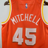 25/26 Cavaliers MITC HELL # 45Orange City Edition Top Quality Hot Pressing NBA Jersey
