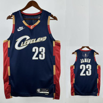 25/26 Cavaliers JAMES #23 Royal Blue Top Quality Hot Pressing Retro NBA Jersey