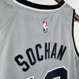 25/26 Sa Spurs SOCHAN #10 Grey Limited Edition Top Quality Hot Pressing NBA Jersey