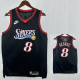25/26 76ERS GEORGE #8 Black Top Quality Hot Pressing Retro NBA Jersey