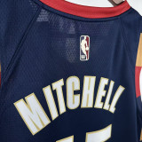 25/26 Cavaliers MITGHELL #45Royal Blue Top Quality Hot Pressing Retro NBA Jersey