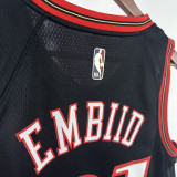 25/26 76ERS EMBIID #21 Black Top Quality Hot Pressing Retro NBA Jersey