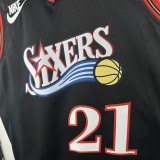 25/26 76ERS EMBIID #21 Black Top Quality Hot Pressing Retro NBA Jersey