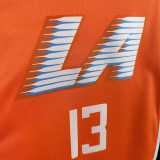 25/26 Clippers GEORGE#13 Orange City Edition Top Quality Hot Pressing NBA Jersey