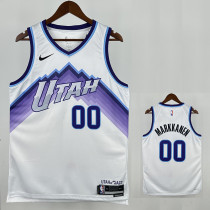 25/26 JAZZ MARKKANEN #00 White Top Quality Hot Pressing NBA Jersey