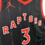 25/26 Raptors INGRAM # 3 Black Flying Man Limited Edition Top Quality Hot Pressing NBA Jersey