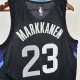 25/26 JAZZ MARKKANEN #23 Black Flying Man Top Quality Hot Pressing NBA Jersey
