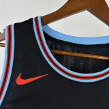 25/26 BULLS WHITE # 0 Black City Edition Top Quality Hot Pressing NBA Jersey