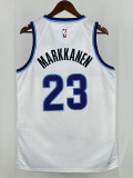 25/26 JAZZ MARKKANEN #23 White Top Quality Hot Pressing NBA Jersey