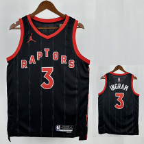 25/26 Raptors INGRAM # 3 Black Flying Man Limited Edition Top Quality Hot Pressing NBA Jersey