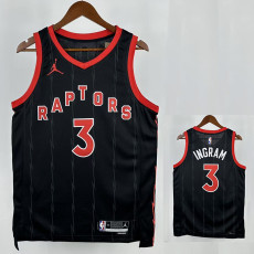 25/26 Raptors INGRAM # 3 Black Flying Man Limited Edition Top Quality Hot Pressing NBA Jersey