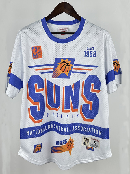 25/26 Suns White MN Retro Edition Short Shirts
