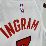 25/26 Raptors INGRAM # 3 White Home Top Quality Hot Pressing NBA Jersey